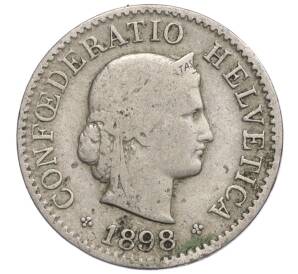 5 раппенов 1898 года Швейцария