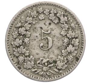 5 раппенов 1898 года Швейцария