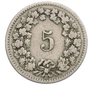 5 раппенов 1895 года Швейцария — Фото №2