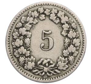 5 раппенов 1895 года Швейцария — Фото №2