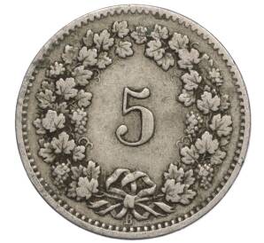 5 раппенов 1895 года Швейцария — Фото №2