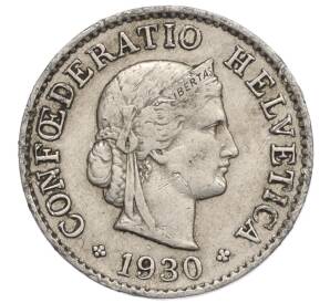 5 раппенов 1930 года Швейцария — Фото №1