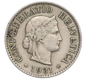 5 раппенов 1931 года Швейцария — Фото №1