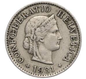 5 раппенов 1931 года Швейцария — Фото №1