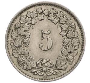 5 раппенов 1930 года Швейцария — Фото №2