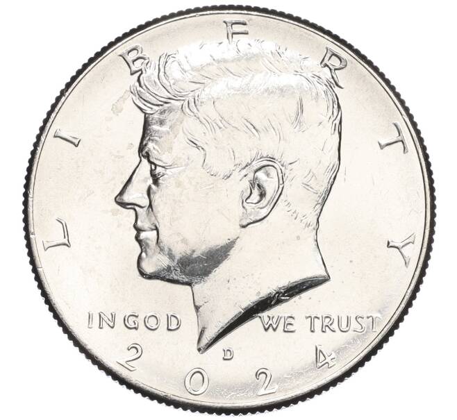 Монета 1/2 доллара (50 центов) 2024 года D США (Артикул M2-73892)