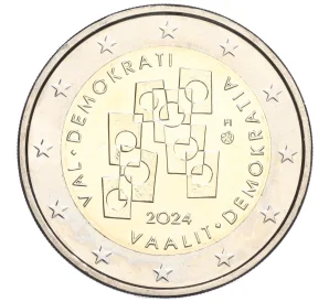 2 евро 2024 года Финляндия «Выборы и демократия»
