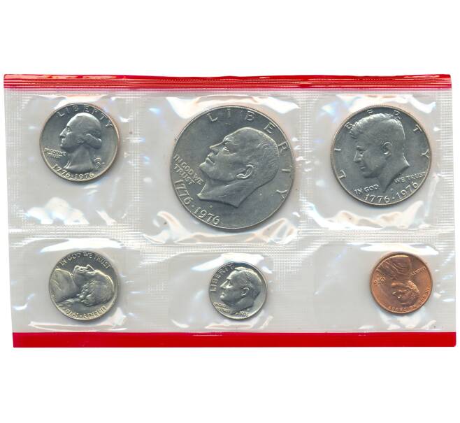 Набор монет 1976 года США в запайке (Артикул M3-30000)