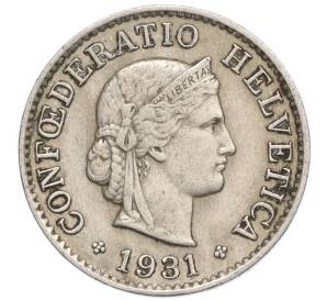 5 раппенов 1931 года Швейцария