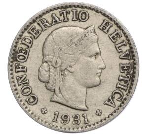 5 раппенов 1931 года Швейцария