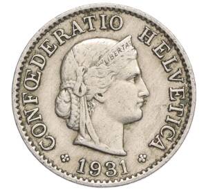 5 раппенов 1931 года Швейцария