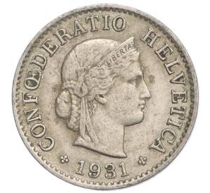 5 раппенов 1931 года Швейцария