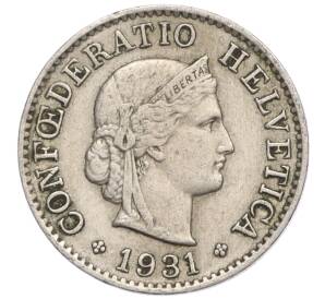 5 раппенов 1931 года Швейцария