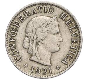 5 раппенов 1931 года Швейцария