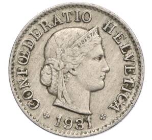 5 раппенов 1931 года Швейцария