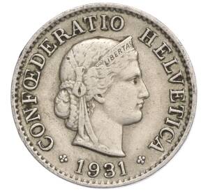 5 раппенов 1931 года Швейцария