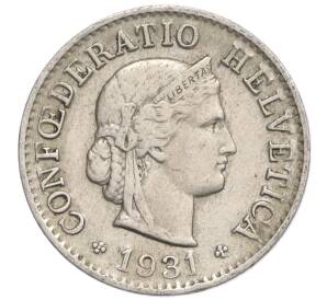 5 раппенов 1931 года Швейцария