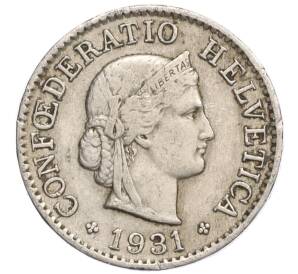 5 раппенов 1931 года Швейцария