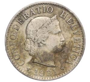 5 раппенов 1931 года Швейцария