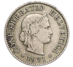 5 раппенов 1931 года Швейцария