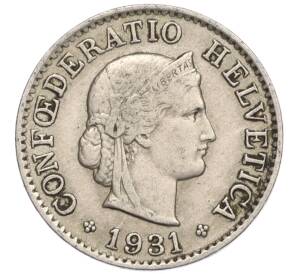 5 раппенов 1931 года Швейцария — Фото №1