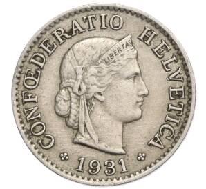 5 раппенов 1931 года Швейцария — Фото №1