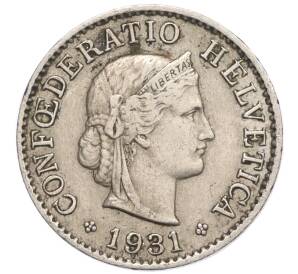 5 раппенов 1931 года Швейцария — Фото №1