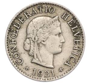 5 раппенов 1931 года Швейцария