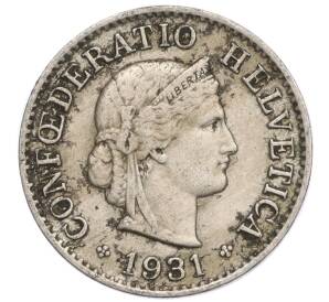 5 раппенов 1931 года Швейцария