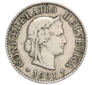5 раппенов 1931 года Швейцария