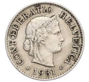 5 раппенов 1931 года Швейцария