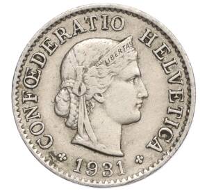 5 раппенов 1931 года Швейцария