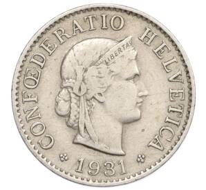 5 раппенов 1931 года Швейцария