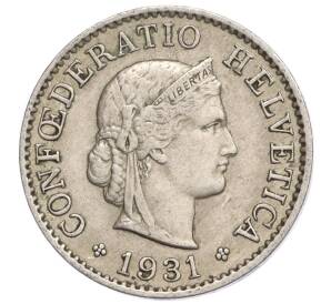 5 раппенов 1931 года Швейцария