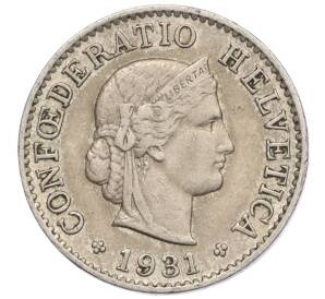 5 раппенов 1931 года Швейцария — Фото №1