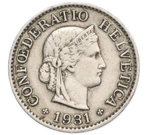 5 раппенов 1931 года Швейцария — Фото №1