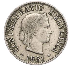 5 раппенов 1931 года Швейцария — Фото №1