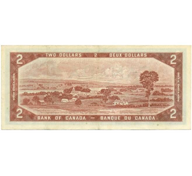 Банкнота 2 доллара 1954 года Канада (Артикул: K12-08552) — Фото №2