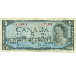 5 долларов 1954 года Канада