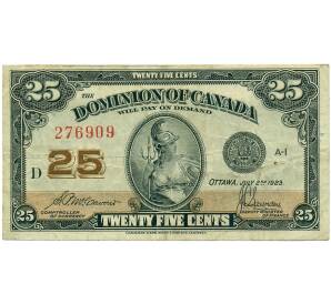 25 центов 1923 года Канада — Фото №1