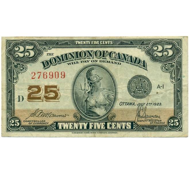 Банкнота 25 центов 1923 года Канада (Артикул: K12-08560) — Фото №1