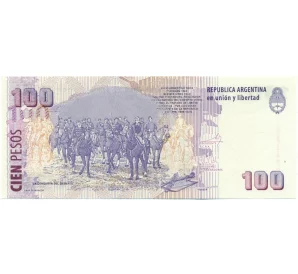 100 песо 2011 года Аргентина
