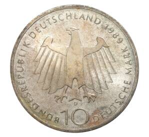 10 марок 1989 года Германия «2000 лет городу Бонн» — Фото №2