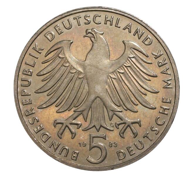 5 марок 1983 года Западная Германия (ФРГ) «500 лет со дня рождения Мартина Лютера» (Артикул M2-6790)