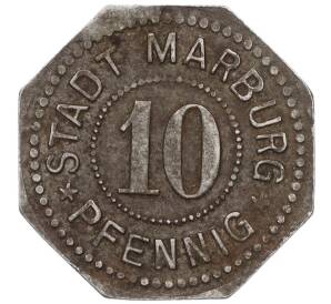 10 пфеннигов 1917 года Германия — город Марбург (Нотгельд) — Фото №2