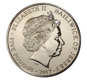 5 фунтов 2017 года Джерси «День памяти» — Фото №2