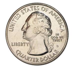 25 центов 2017 года S Национальные парки — №40 Национальный исторический парк имени Джорджа Р. Кларка — Фото №2