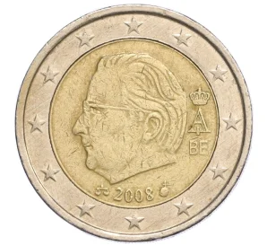 2 евро 2008 года Бельгия