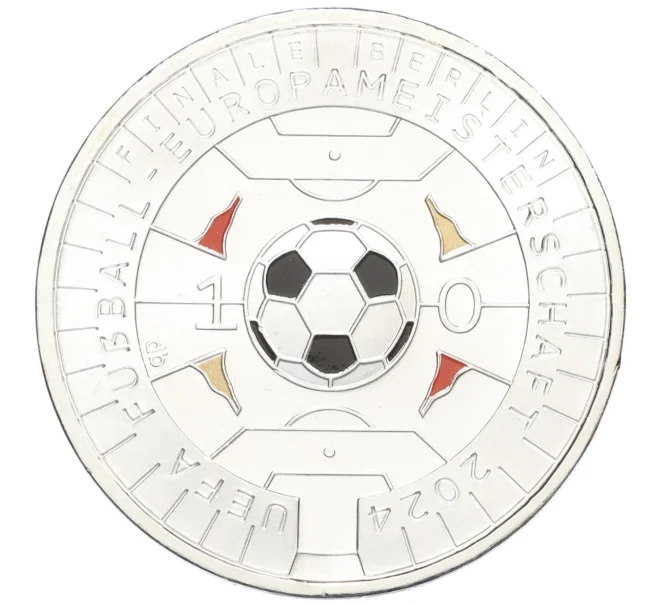 Монета 11 евро 2024 года A Германия «Чемпионат Европы по футболу 2024 года в Германии» (Артикул M2-73901)
