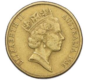 1 доллар 1986 года Австралия «Международный год мира»